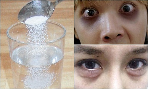 Muối giúp bạn loại bỏ thâm mắt.