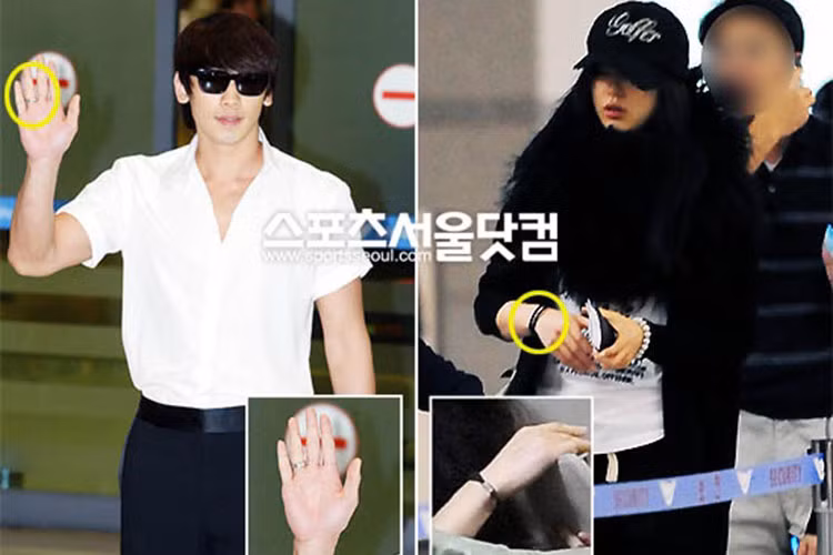 Ngoài Song Hye Kyo, Bi Rain từng bị đồn đoán yêu Jeon Ji Hyun khi bị soi dùng nhẫn đôi hay lộ hình ảnh hẹn hò gần nhà Jeon Ji Hyun. Ảnh: Sportseoul