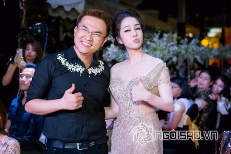 Đại Nghĩa tới chúc mừng Nhật Kim Anh.