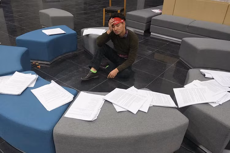 Chia sẻ hình ảnh của mình, Nam Tào của Táo Quân để lại dòng chú thích: "Bao giờ thuộc hết chỗ này. Mọi người cứ ngủ ngon đi".