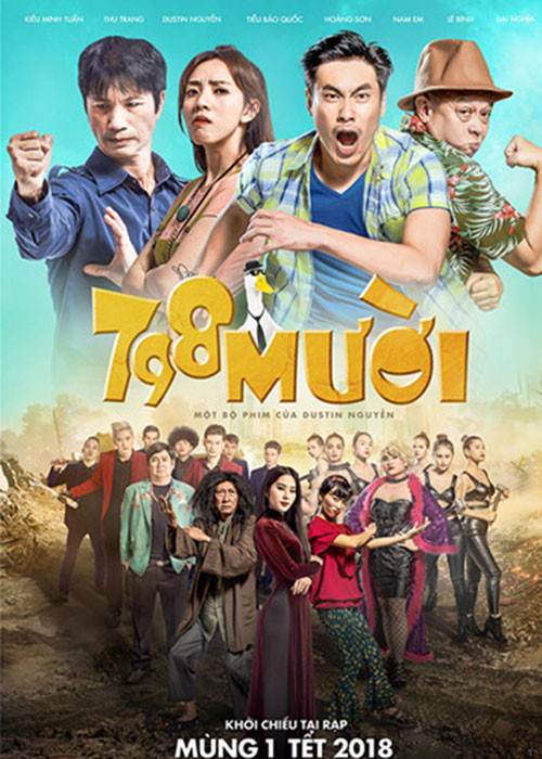 "798Mười" công chiếu vào ngày 16/2. Nội dung phim xoay quanh nhân vật Tám Bánh Tiêu bị mất người yêu vào tay một trùm giang hồ nên phải lôi người anh họ tên Mười Mù vào cuộc.