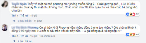 Fans cho rằng Nhã Phương miễn cưỡng nhận lời cầu hôn.