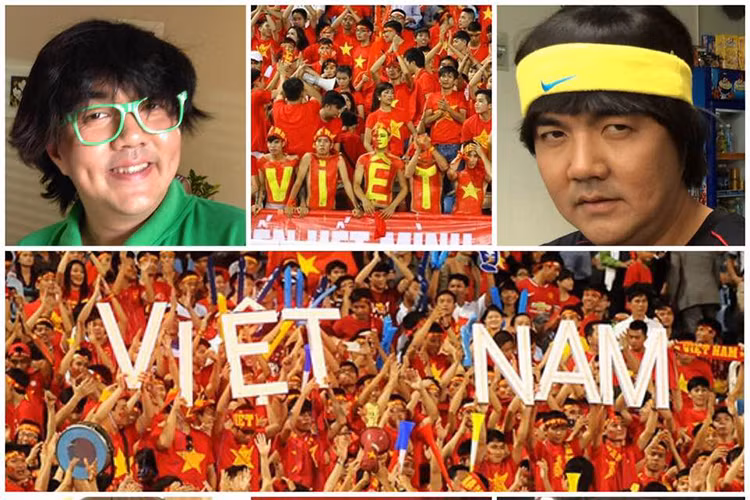 Diễn viên Tô Hòa Thuận hứa sẽ cạo đầu khi U23 Việt Nam bước vào chung kết. Ảnh: FBNV