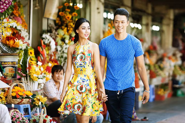 Lại Thanh Hương và Vũ Mạnh Hiệp có hơn 8 năm yêu nhau và dự tính tổ chức hôn lễ vào cuối năm 2016. Ảnh: NVCC