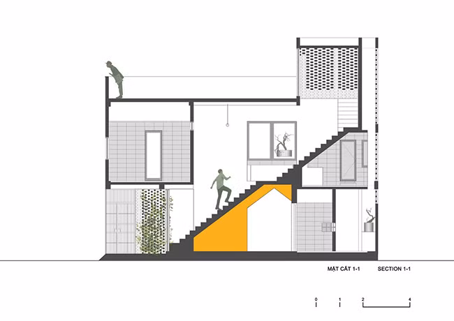 Căn nhà sắp xây nằm quá xa trung tâm, trong khi các thợ xây ở địa phương không chuyên nghiệp và gặp khó khăn trong việc đọc bản vẽ kiến trúc, vậy nên mọi thứ đều phải thật tối giản.