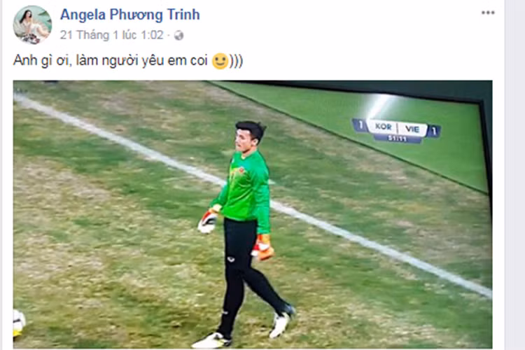 Không chỉ Đỗ Mỹ Linh, Angela Phương Trinh cũng đổ gục trước Bùi Tiến Dũng.