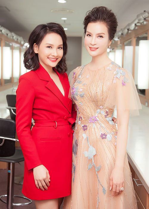 Tham gia chương trình, Thanh Mai còn có dịp hội ngộ Bảo Thanh - nữ diễn viên phim “Sống chung với mẹ chồng”.