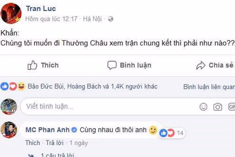 Đạo diễn Trần Lực nhờ cộng đồng mạng chỉ cách sang Trung Quốc xem chung kết.