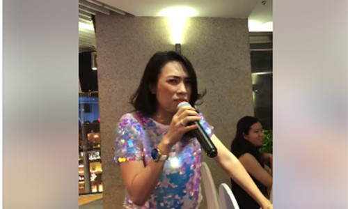 Hình ảnh Mỹ Tâm khi livestream. Ảnh: chụp màn hình