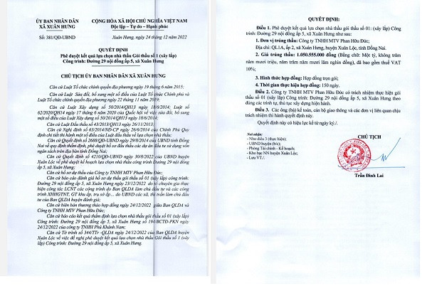 Dong Nai: Goi thau xay dung duong BLT4 ve tay Phan Huu Duc-Hinh-2