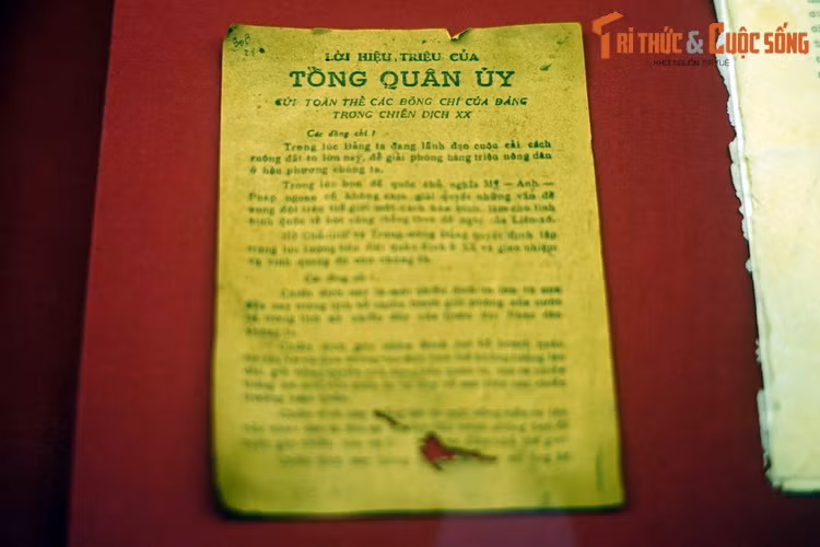 Lời hiệu triệu của Tổng Quân ủy gửi toàn thể cán bộ, đảng viên trong chiến dịch Điện Biên Phủ.