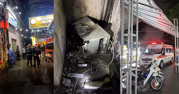 Chay toa nha moi cho thue o Trieu Khuc, nguoi dan hoang so