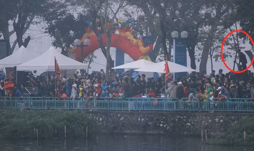 Những người leo lên cây chủ yếu là đàn ông.