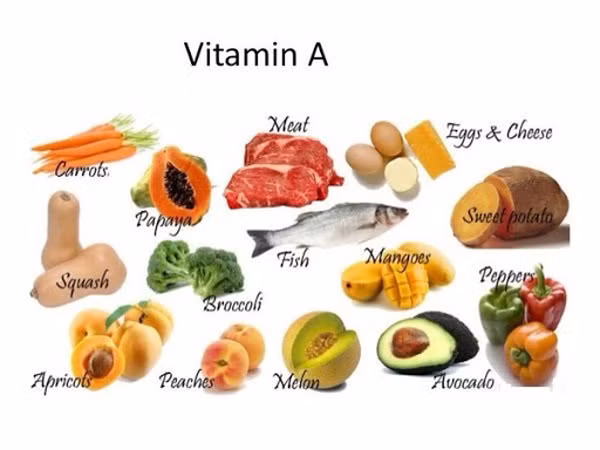 Ngoài ra, chế độ ăn giàu vitamin A như táo, chuối, thịt gà, cà chua, bí đỏ, cà rốt, dầu gan cá... sẽ mang lại tác dụng bảo vệ giác mạc, chống khô mắt, tăng cường thị lực rất tốt.