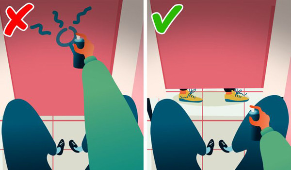 Ngăn chặn hành vi không đúng mực. Toilet công cộng là nơi nhiều người sử dụng, dễ xảy ra tình trạng quấy rối tình dục, nhìn trộm. Khoảng hở dưới chân giúp người sử dụng dễ phát hiện có đối tượng ý đồ mờ ám.