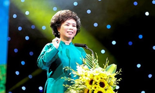 Bà Thái Hương - Chủ tịch HĐQT tập đoàn TH - chia sẻ về mô hình Sữa học đường của tập đoàn đã và đang thực hiện.