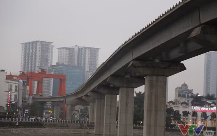 Dự án đường sắt đô thị Cát Linh - Hà Đông (Hà Nội) được thực hiện bằng nguồn vốn vay ODA Trung Quốc (Ảnh: VTV)