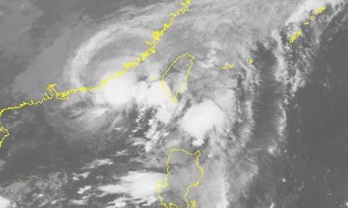 Hình ảnh cơn bão số 6 qua vệ tinh. Ảnh: NCHMF.