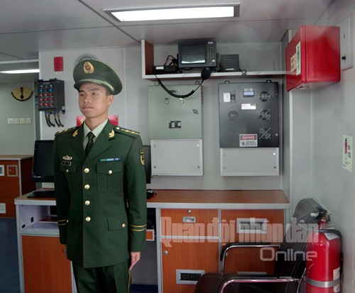 Hầu hết thủy thủ trên tàu Cảnh sát biển 46305 của Trung Quốc còn rất trẻ.