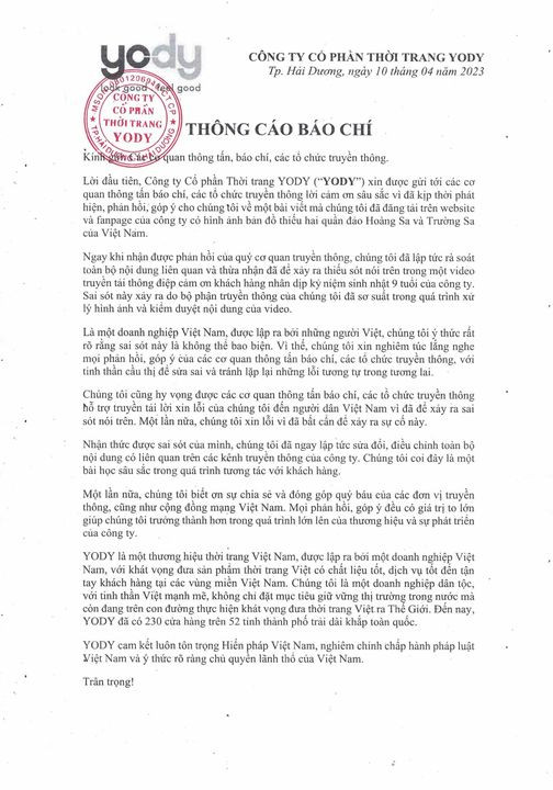 Dang ban do khong co quan dao Hoang Sa, Truong Sa, YODY thua nhan thieu sot-Hinh-2