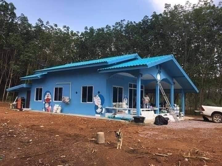 Không phải vì ngôi nhà độc đáo đó nguy nga lộng lẫy mà chính vì các hình vẽ về Doraemon dễ thương hết mức, gợi nhớ lại kí ức tuổi thơ nên ai cũng mong muốn được sống ở đó.