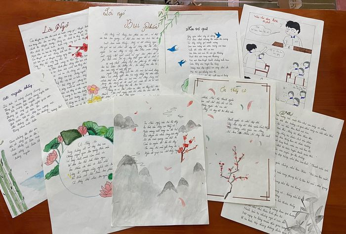 Dưới bài chia sẻ về báo tường độc đáo này, cộng đồng mạng đã dành nhiều lời khen cho sự sáng tạo của các bạn học sinh Thái Bình. Ảnh: Linh Khánh