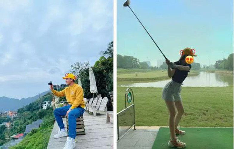 Chiếc mũ màu vàng mà cặp đôi này sử dụng cũng giống nhau.