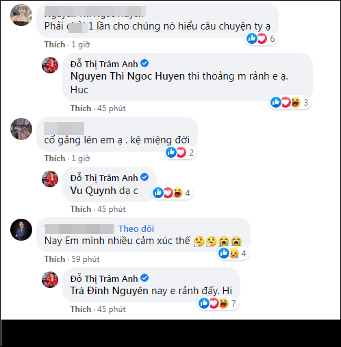 Không rõ đầu đuôi câu chuyện khiến hot girl Trâm Anh nổi cơn tam bành là gì song hiện bài viết của cô vẫn đang thu hút sự chú ý lớn. Hầu hết netizen đều tỏ ra khó hiểu với status của cô nàng.