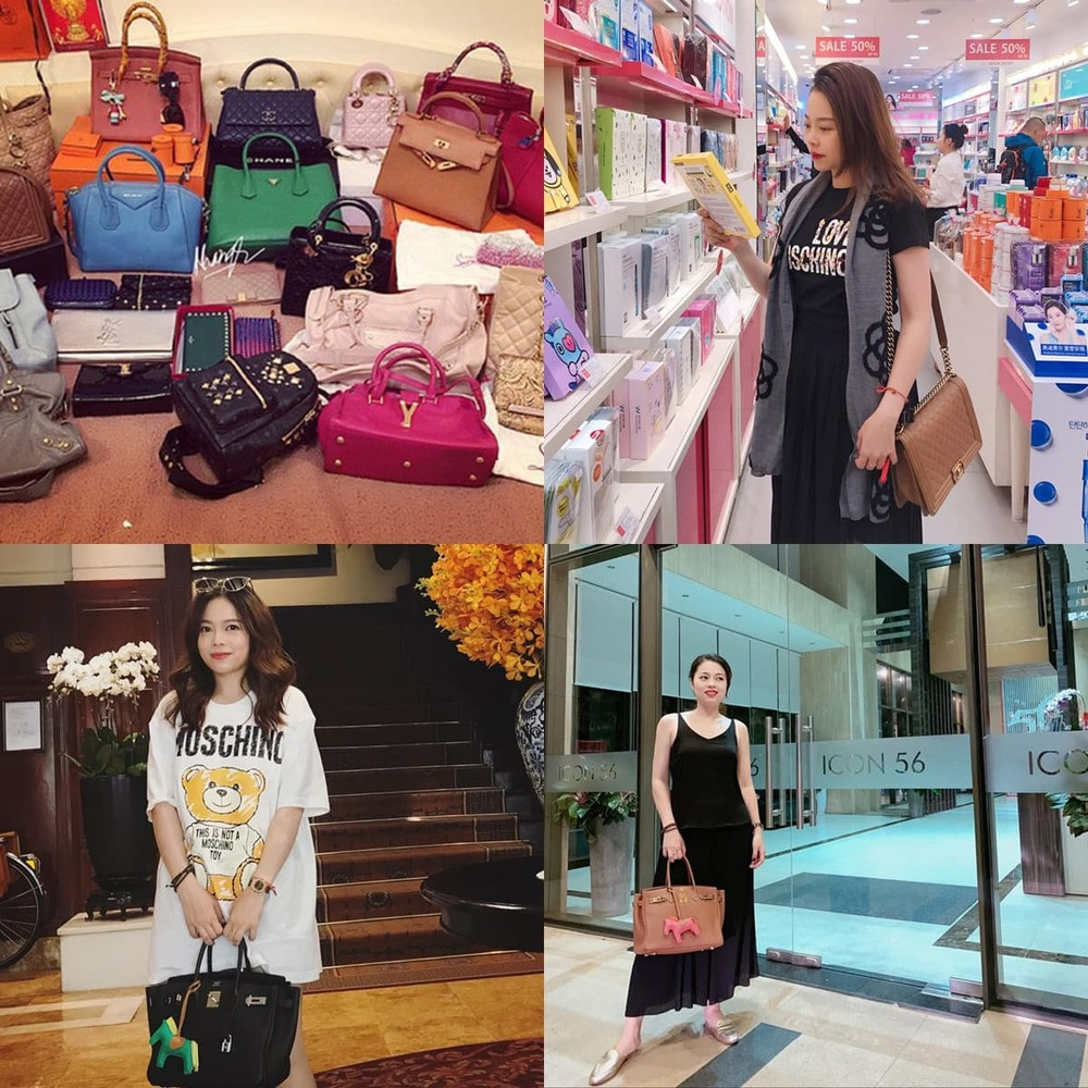 Đúng như tên gọi, hot mom còn sở hữu loạt túi hiệu đắt đỏ.