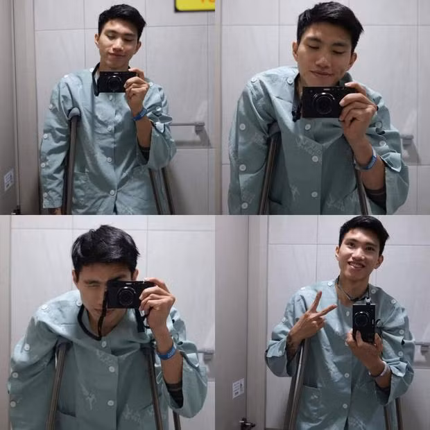 Hiện tại, hậu vệ Đoàn Văn Hậu đang ở Hàn Quốc điều trị chấn thương, tuy nhiên mới đây chàng cầu thủ không quên check - in trong bệnh viện, thông báo tình hình sức khỏe.