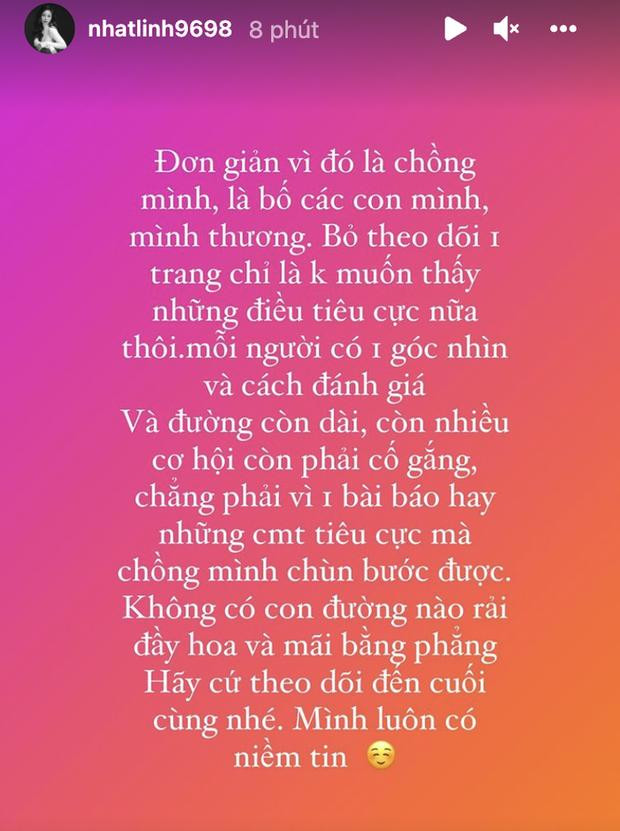 Chứng kiến những bàn tán không hay mà Văn Đức đang gặp phải ở tuyển Việt Nam, bà xã Nhật Linh cũng đã thể hiện rõ thái độ trước những tấn công của cư dân mạng.