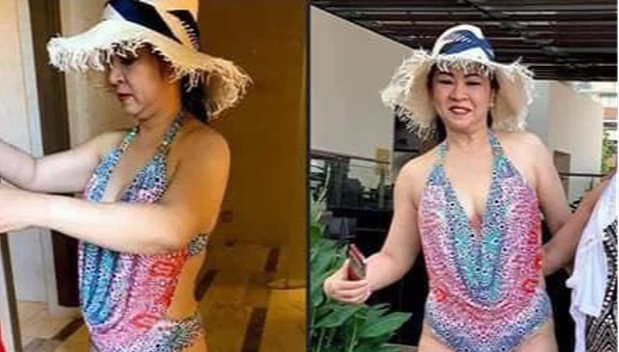 Cư dân mạng cũng từng ngỡ ngàng khi xem qua bức ảnh bà Hằng diện đồ bikini. Qua đó cũng có thể thấy bà chủ Đại Nam trên ảnh tự chụp và ảnh người khác chụp khác biệt như thế nào.