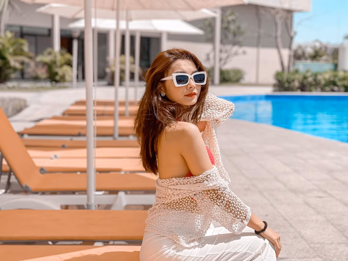 Trên trang cá nhân Quỳnh Lê thường xuyên chia sẻ hình ảnh khoe vóc dáng, nhận được nhiều lời khen ngợi.