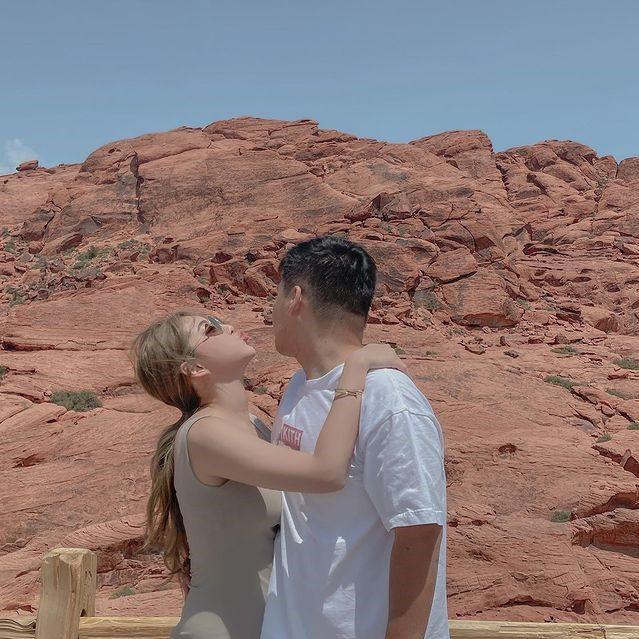 Theo thông tin được biết, An An đã có bạn trai. Cô thường xuyên chia sẻ những khoảnh khắc ngọt ngào bên nửa kia lên mạng xã hội. Ảnh: Tổng hợp