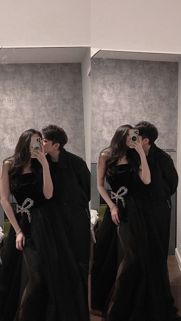 Bâu và Gavin - bạn trai tomboy của Bâu cũng không ngại công khai cảnh "khóa môi" đầy ngọt ngào.