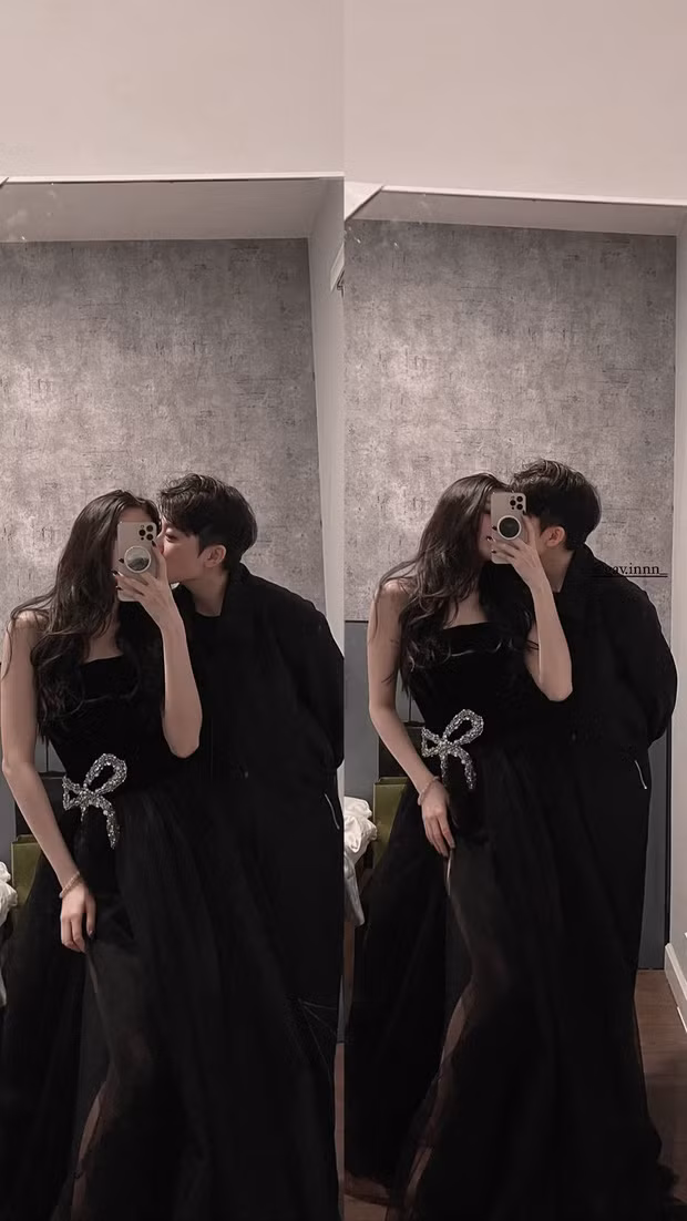 Bâu và Gavin - bạn trai tomboy của Bâu cũng không ngại công khai cảnh "khóa môi" đầy ngọt ngào.