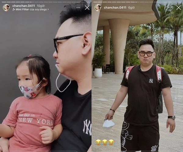 Xoài Non cập nhật nhiều hình ảnh trên Instagram, ngoài 2 vợ chồng còn có bố mẹ và gia đình anh trai Xemesis.