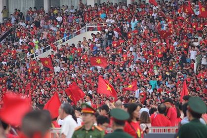 Chương trình diễn ra tại SVĐ Mỹ Đình, Hà Nội từ 17h đến 19h hôm nay (ngày 2/9/2018).