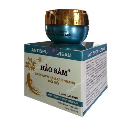 Một trong những loại kem sạch nám - tàn nhang đồi mồi của Công ty TNHH Mỹ phẩm Hảo Sâm.