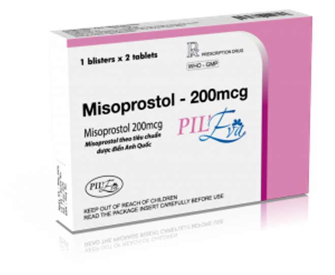 Thuốc Misoprostol 200 mcg dùng để đình chỉ thai nghén. (Nguồn: http://medico.vn).