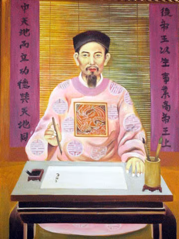 Thầy Chu Văn An. Ảnh: Bảo tàng Lịch sử Quốc gia.