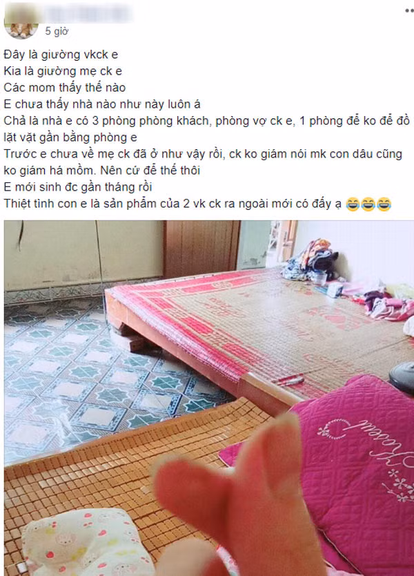 Nang dau “do khoc, do cuoi” vi so thich tai quai cua bo me chong