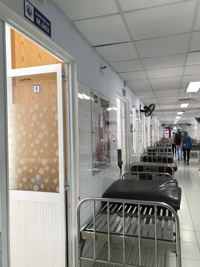 Lầu 5-Khu M Bệnh viện Từ Dũ đã được khử khuẩn sạch sẽ sau khi xảy ra chùm ca cúm A/H1N1 vào ngày 1 và 2/6 vừa qua.