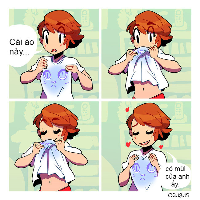 Chỉ là mùi hương còn vương lại trên áo của anh cũng đủ làm em vui cả ngày.