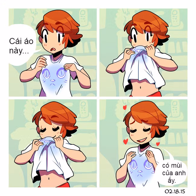 Chỉ là mùi hương còn vương lại trên áo của anh cũng đủ làm em vui cả ngày.