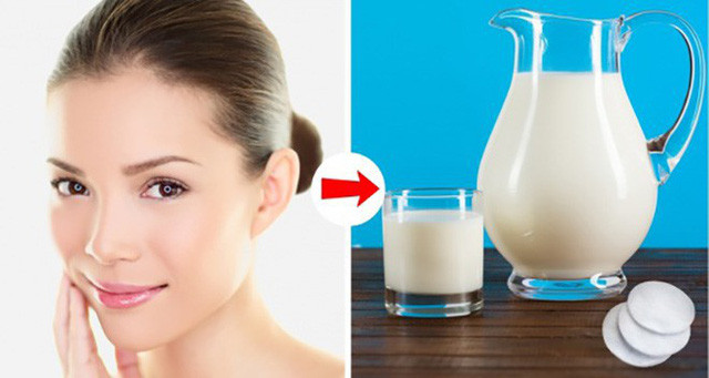  10. Dưỡng da với sữa tươi không đường Sữa có nhiều axit lactic giúp da mềm mịn và trắng hồng hơn. Cách làm: Sau khi đã rửa sạch mặt, hãy nhúng bông cotton vào trong sữa tươi không đường, xoa đều lên cả mặt và cổ. Cuối cùng, rửa sạch lại mặt với nước ấm.