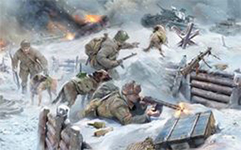 Chó chống tăng cũng tham gia cứu thương, tải đạn.