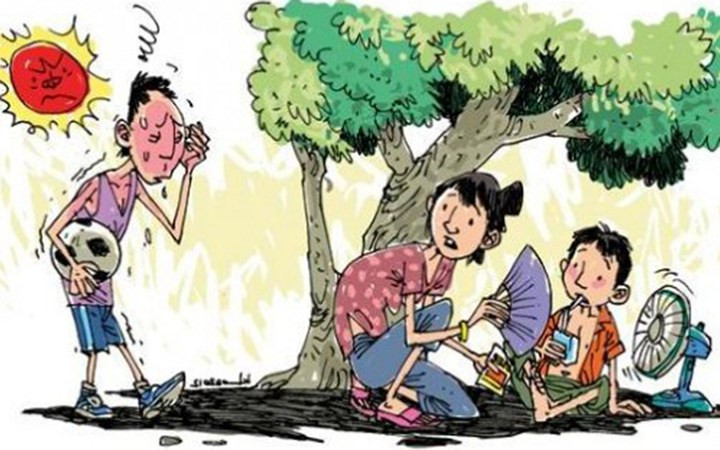 Luôn mang theo quạt giấy. Nếu với người có các triệu chứng liên quan đến nhiệt, làm mát bằng cách che phủ hoặc tạo hơi sương phun nước mát mẻ...