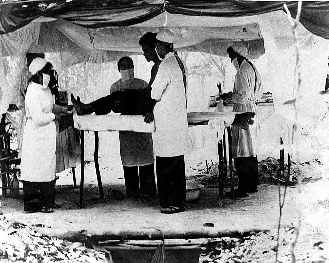 Trạm quân y dã chiến.