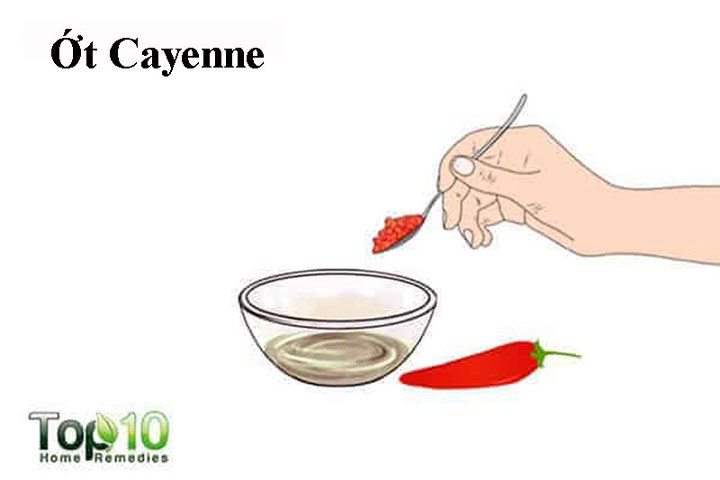 Ớt Cayenne chứa capsaicin, có đặc tính giảm đau và chống viêm có thể giúp giảm đau do bong gân trên ngón cái. Khi bôi lên tay, capsaicin tạo ra cảm giác ấm nóng, giúp điều trị các tổn thương mô mềm.